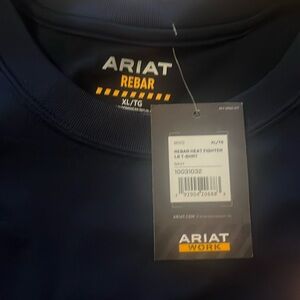 Ariat Rebar Workman Shirt Long Sleeve Men’s Size xl Navy Blue